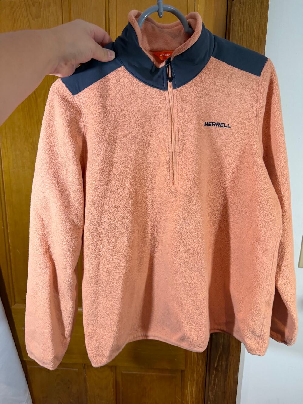 Merrell Womens quarter zip Sweater Jacket Size M fleece